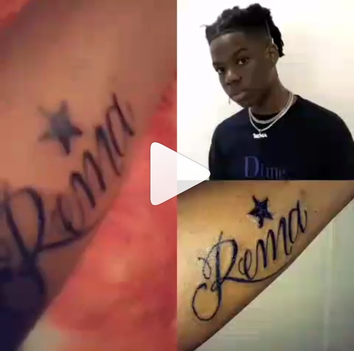 Nigerian Lady Tattooed Rema’s Name On Her Body 32