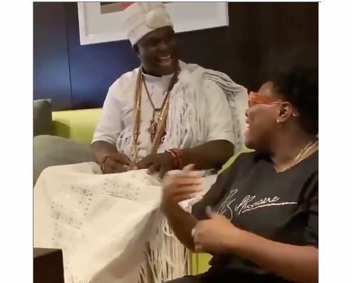 Teni Finally Discloses Her Relationship With Wizkid To Ooni Of Ife - WATCH VIDEO 6