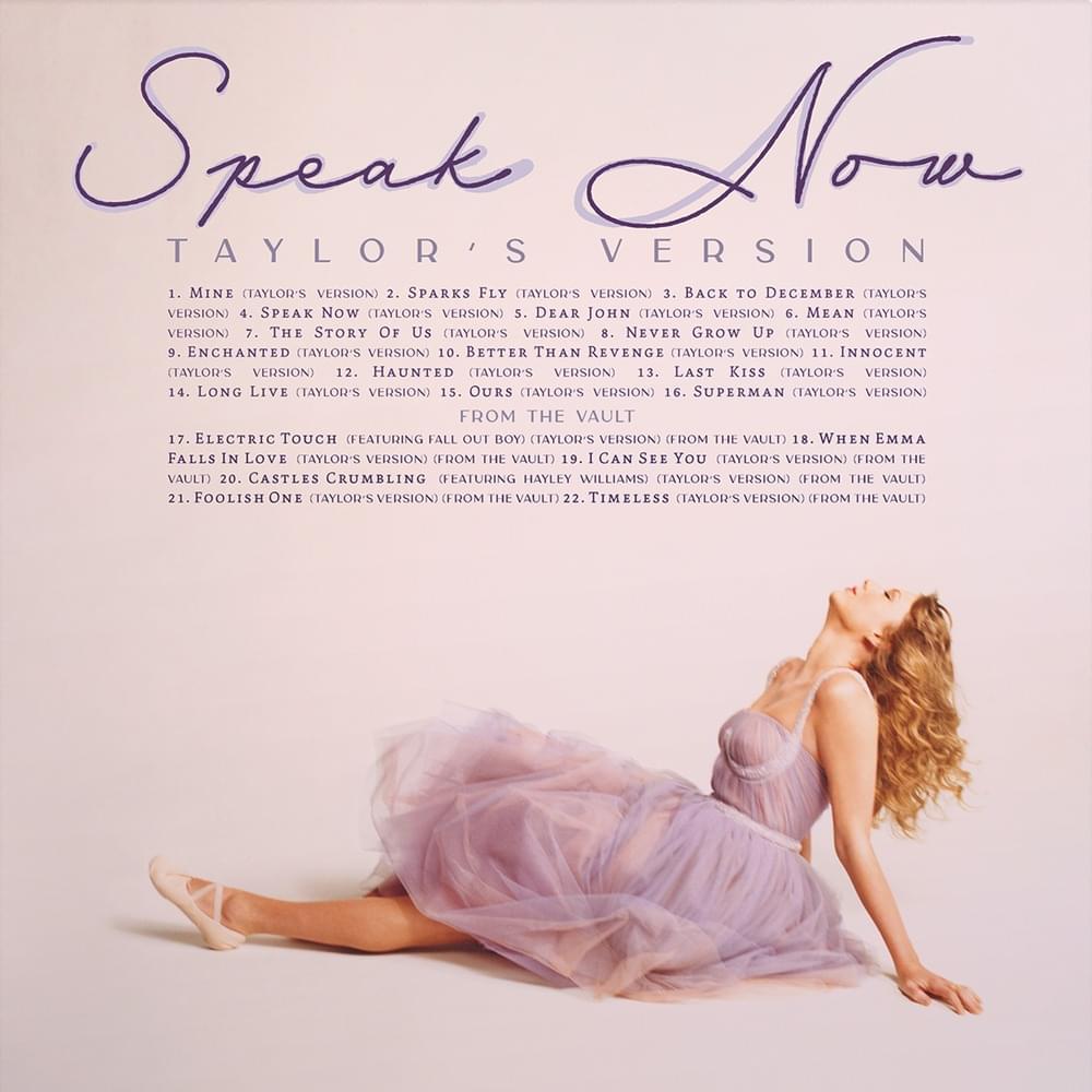 Taylor Swift Speak Now (Taylor’s Version) Zip Download